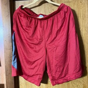 Nike mens Red and Gray Athletic Shorts